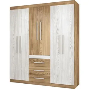 Guarda-roupa 6 Portas 3 Gavetas Athena / Alpes - Santos Andirá Havana Star Athena / Alpes