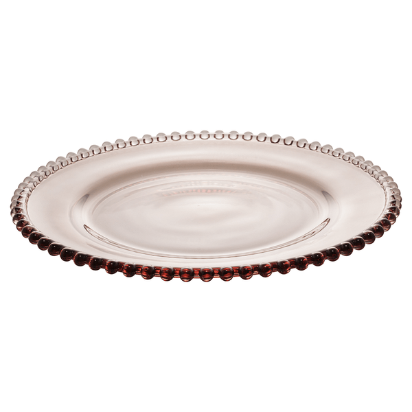 Prato Pearl Wolff, Cristal, 28cm, Fumê - 28427