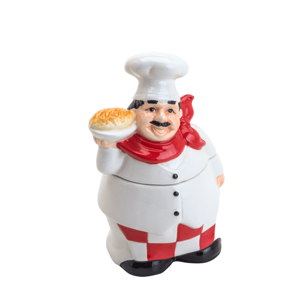 Pote Decorativo Fat Cheff da Bon Gourmet, Colorido, 10x16cm - 35334