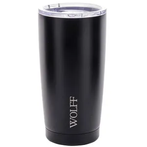 Copo Térmico Wolff 28900 com Tampa e Parede Dupla Preto - 600 ml Preto