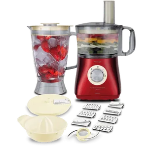 Multiprocessador Retrô Philco, 1000W, 2 Velocidades, Função Pulsar, Vermelho - PMP1000V 110V