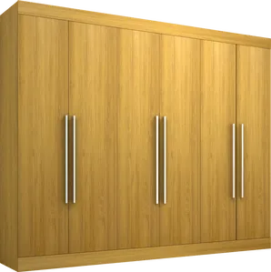 Guarda-roupa 6 Portas, 6 Gavetas - Bom Pastor Predileto Noce