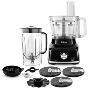 Multiprocessador Philco 1700W 2 Velocidades Função Pulsar Preto PMP1600P 220V