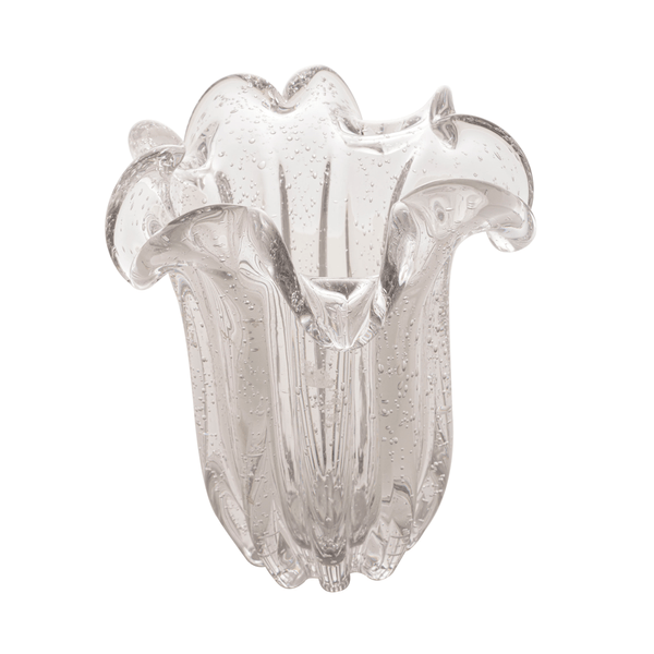 Vaso de Vidro Flat Italy Lyor, Transparente, 18x21cm - 4323