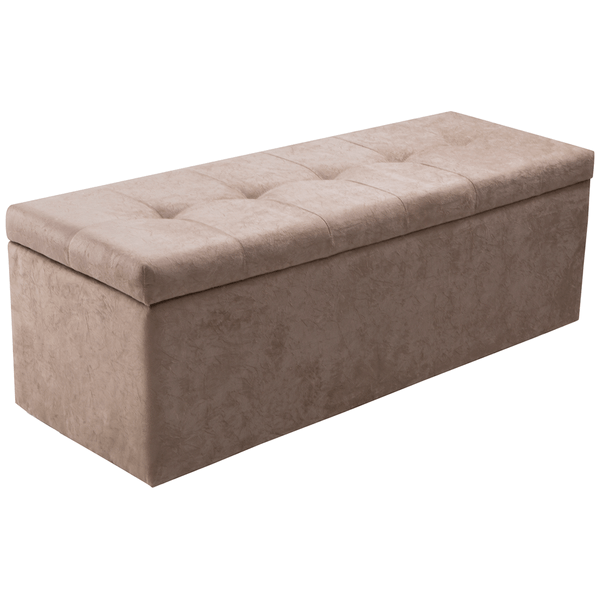 Calçadeira em Tecido Suede 140cm - Montreal Leblon Bege