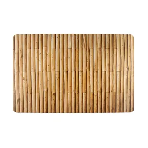 Lugar Americano Bambu Lyor, Plástico, 43,5x28,5cm, Marrom - 7861
