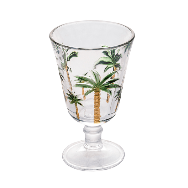 Jogo de Taças para Água Palm Hand Lyor, Cristal, 6 Peças, 240ml - 1239