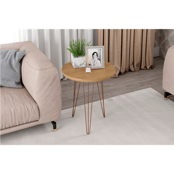 Mesa de Apoio em MDF, Pés Metálicos - Evolution Novare