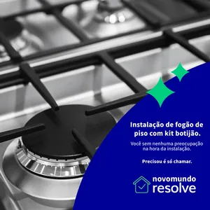Instalação Fogão de Piso com Kit Botijão