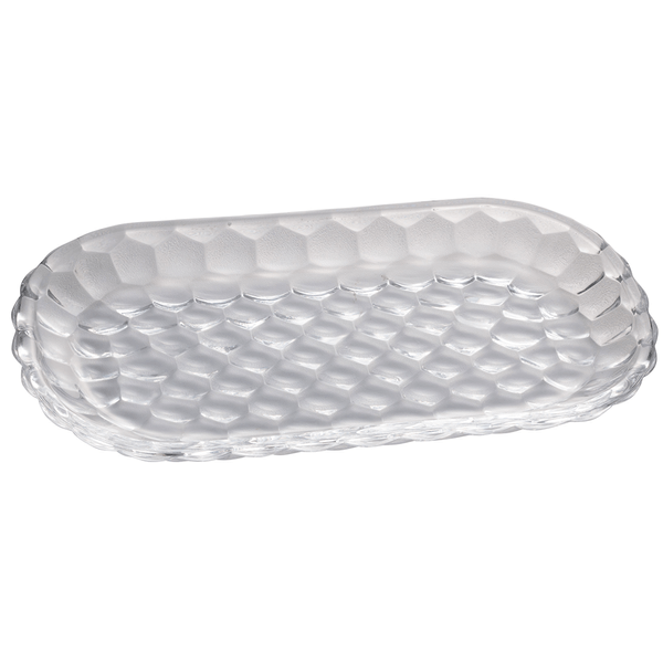 Travessa Bubble Lyor, Transparente, Cristal - 1189