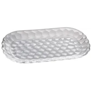 Travessa Bubble Lyor, Transparente, Cristal - 1189
