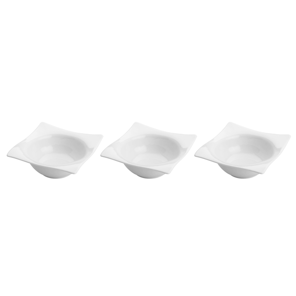 Conjunto Petisqueiras Cheers da Bon Gourmet, 3 Peças, Porcelana - 27363