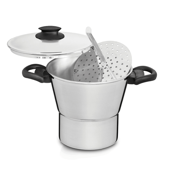 Cuscuzeira Inteiriço Nigro 16cm 2,3L Alumínio Polido