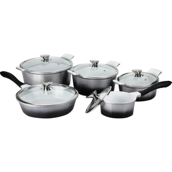 Conjunto de Panelas Hercules 5 Peças em Alumínio com Revestimento Cerâmico - PA5000-5P
