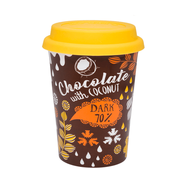 Copo Infantil Trip Chocomix com Tampa, 300ml, Cerâmica/Silicone, Colorido - 061802