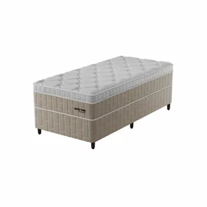 Conjunto Box Solteiro Amore Firme com Molas Ensacadas 1,88X0,88 - Topazio
