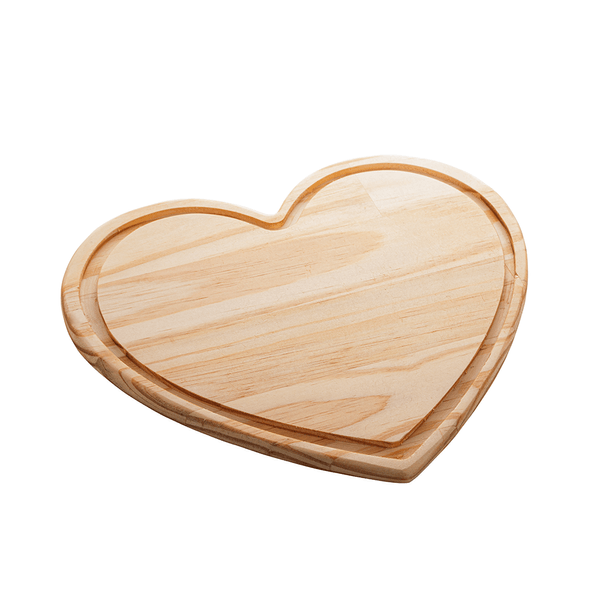 Tábua Coração Multiuso Woodart, Madeira Pinus - 13313