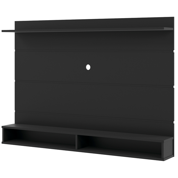 Painel para TV até 65'', MDF, 1 Prateleira, 2 Nichos - Marte Preto