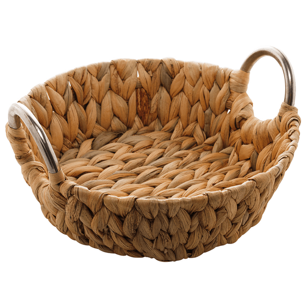 Cesto Lyor, Fibra Natural/Metal, Natural, 27x8 cm - 1641