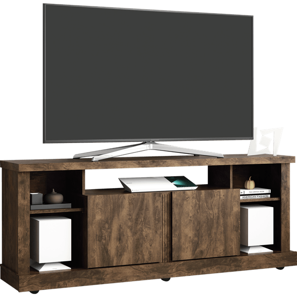 Rack em MDP, para TV de 65'', com 2 Portas - Linea Brasil Jeri Cacau