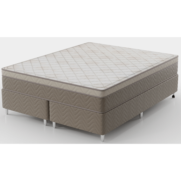 Conjunto Box Queen Size Ortho Firm com Molas Ensacadas 158x198cm Montreal