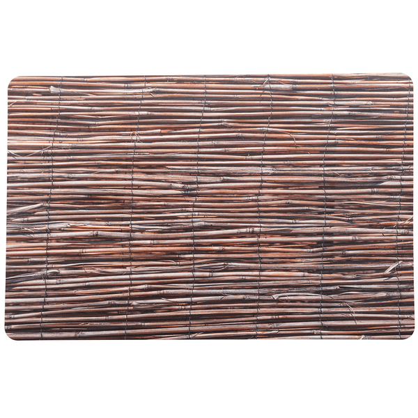 Lugar Americano Bambu Lines Lyor, Plástico, Marrom, 43,5x28,5cm - 1517