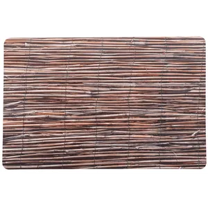 Lugar Americano Bambu Lines Lyor, Plástico, Marrom, 43,5x28,5cm - 1517