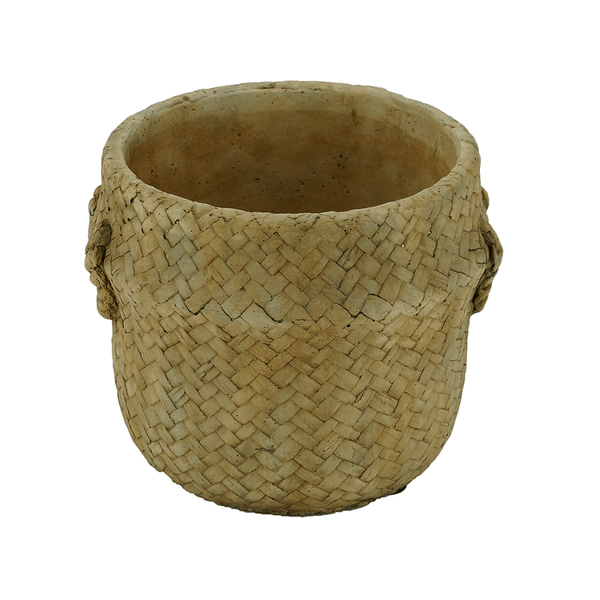 Vaso Decorativo Royal, Cimento, 15x12, Palha - 60778