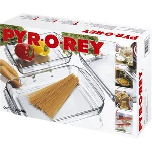 Conjunto de Lasanheiras Pro-O-Rey, 3 Peças - 1802075