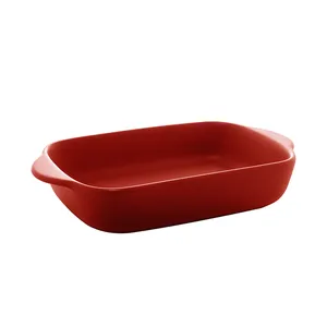 Travessa Bon Gourmet, Nórdica, Cerâmica, 23x13cm, Vermelho - 28628