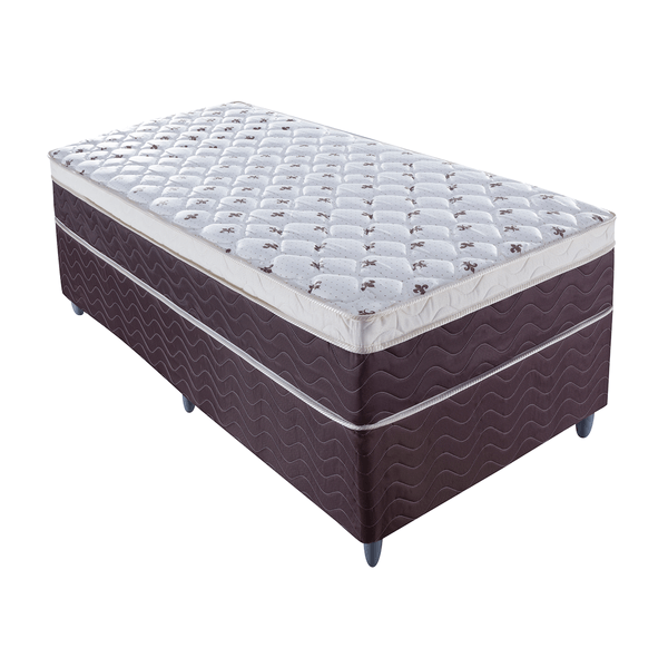 Cama Box Solteiro, Molas Ensacadas, 88x188cm - Montreal Premium
