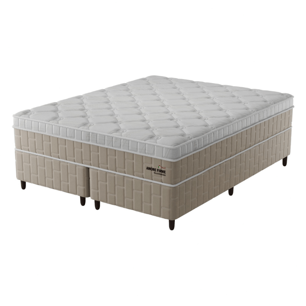 Conjunto Box Queen Amore Firme com Molas Ensacadas 1,98X1,58 - Topazio