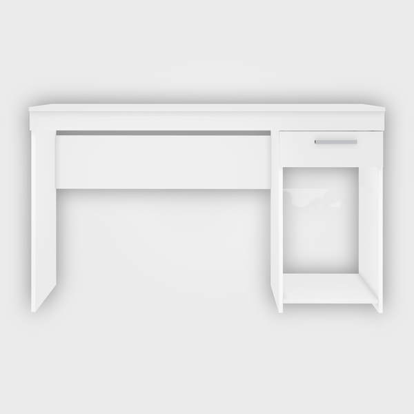 Mesa Para Computador Office, MDP, 1 Gaveta, Espaço Para Gabinete - NT2070 Branco New