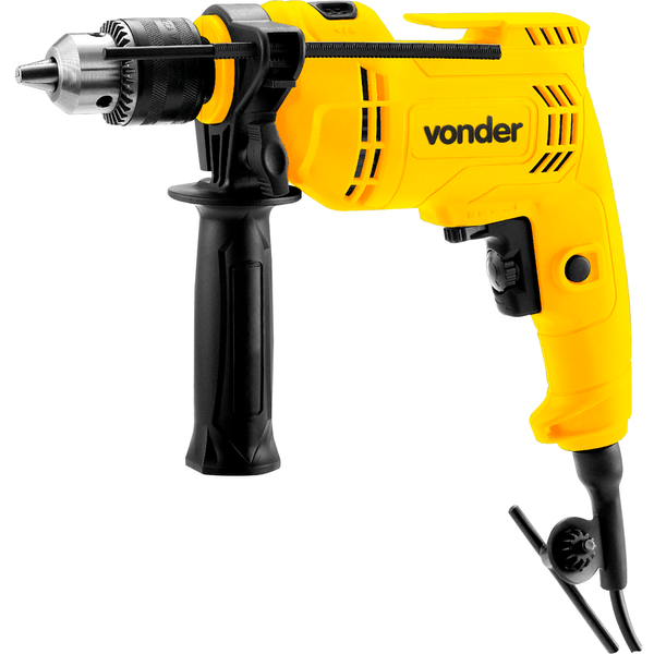 Furadeira de Impacto Vonder, 1 Chave Mandril, 1 Punho Auxiliar, 550W - FIV550N 110V