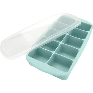 Forma para Gelo Water Blue, Com Tampa, Silicone - 69918