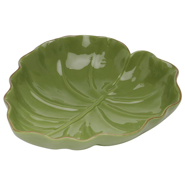 Prato Decorativo Banana Leaf Lyor, Cerâmica, Verde - 3873