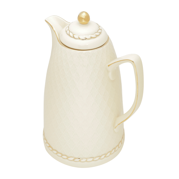 Garrafa Térmica Wolff, Porcelana Renda, 900ml, Creme - 35491
