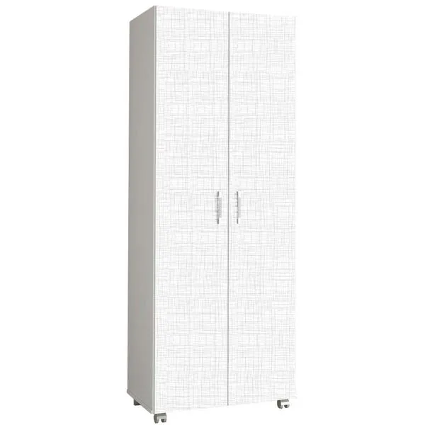 Organizador Multiuso 2 Portas - Kit's Paraná Lavanda Branco / Linho