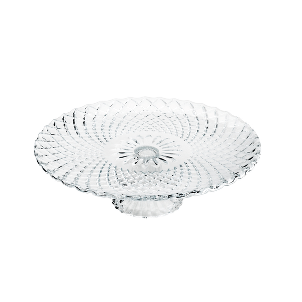 Prato Para Bolo da Bon Gourmet, Com pé, Vidro, 31x9cm - 35306