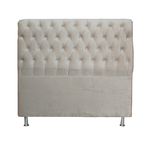 Cabeceira de Cama, Espuma D18 e D23, 142x15x120cm, Tecido Sintético - Star Pérola