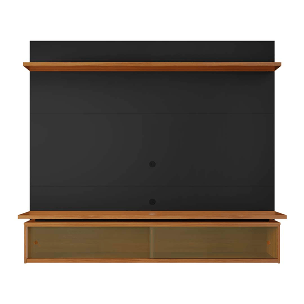 Painel NT1200 em MDP com Vidro Reflecta para TV até 65'' Preto/ Freijó