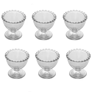Jogo de Porta Ovos Pear Wolff, 6 Peças, Cristal - 5344