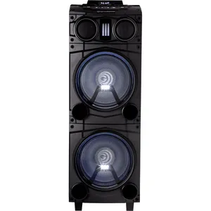 Caixa de Som Torre Amplificada Gradiente 1200W 2 woofers 1 tweeter 1 mid range GDB10M Bivolt