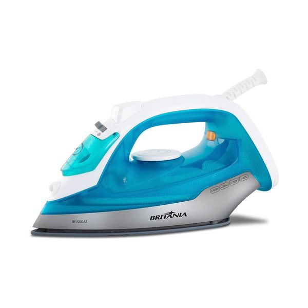 Ferro de Passar Roupa Vapor Britânia BFV200 Azul 220V