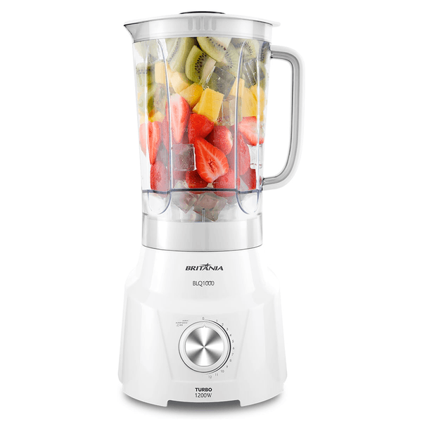 Liquidificador Britânia, 12 Velocidades, 1200W, Branco - B1000 110V