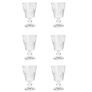 Jogo de Taças Para Água Belle Lyor, 6 Peças, Vidro, 225ml, Transparente - 6870