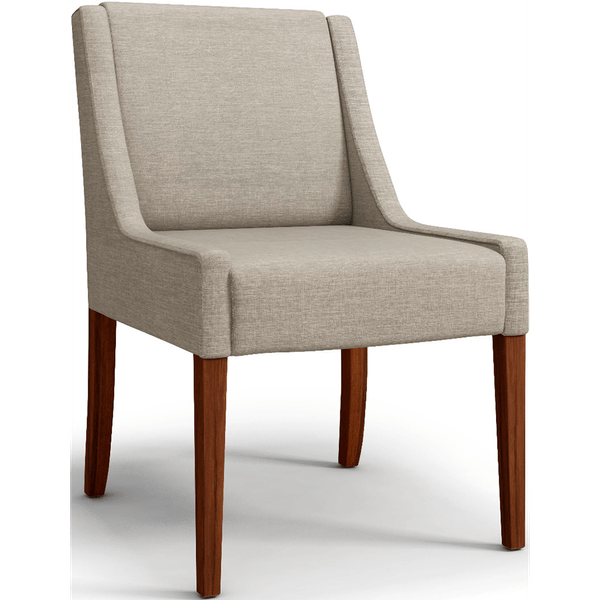 Poltrona em MDF, 1 Lugar, com Pés, 59 x 85 cm - Lolla 796773 Bege
