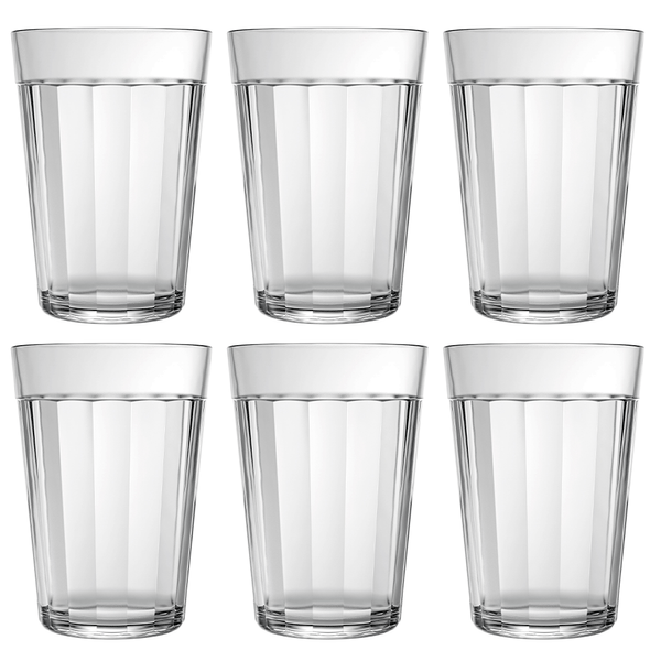Conjunto de Copos Long Drink Copo Americano, 6 Peças, 300ml, Vidro, Transparente - 0015