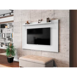 Painel Para TV Até 50'', MDP, 1 Prateleira - Kenzo Branco
