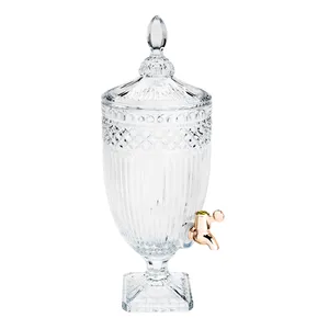 Dispenser para Bebida Persa da Lyor, Com Torneira em Cobre, Cristal, 4,5 Litros - 9060